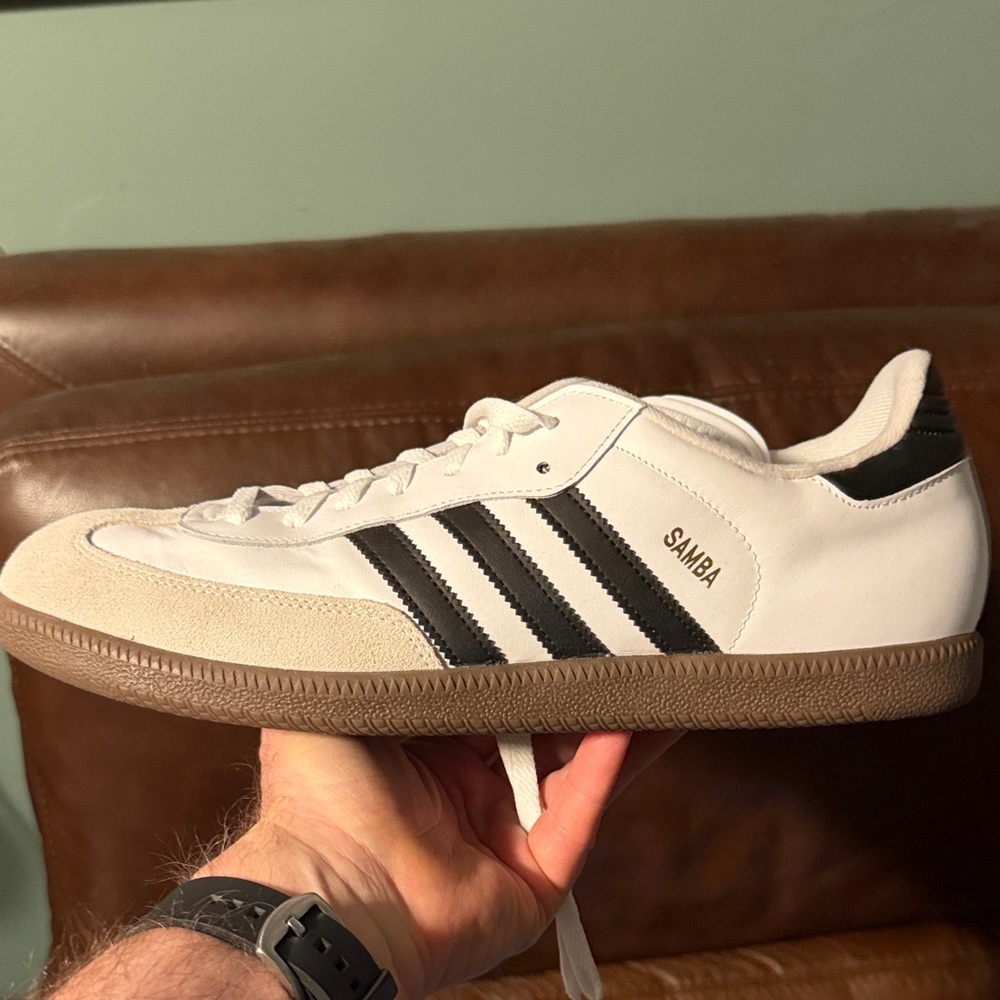Adidas Samba White and Black Sneakers